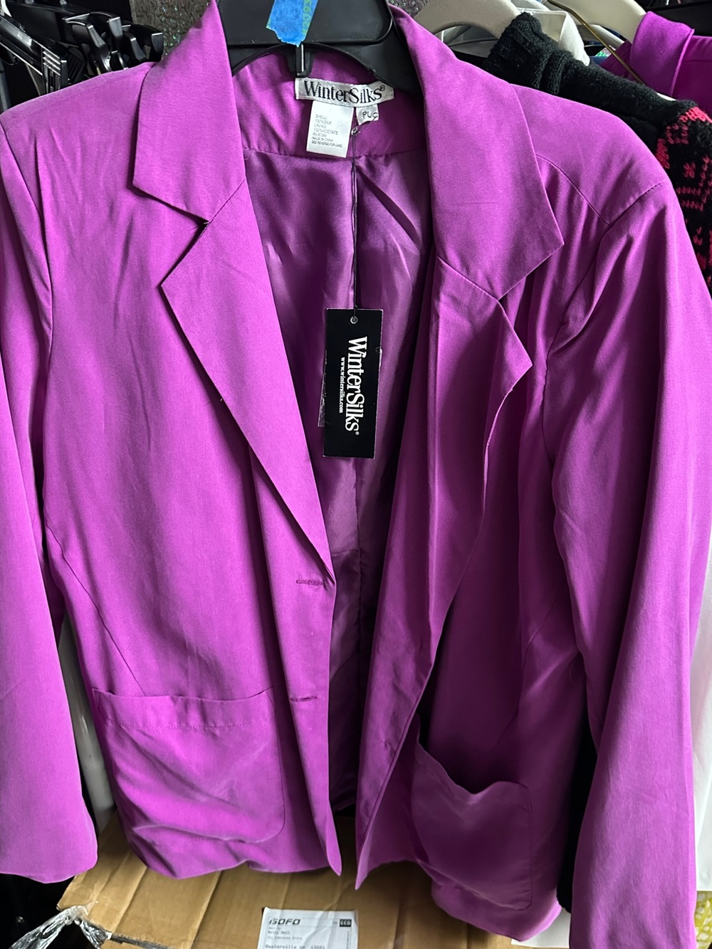 WinterSilks 100% silk Women's vintage Blazer Jacket